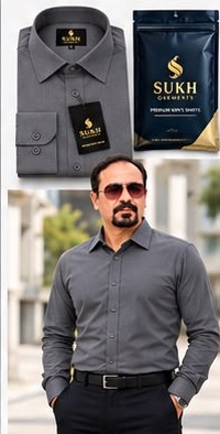 Charcoal Grey premium men's shirt